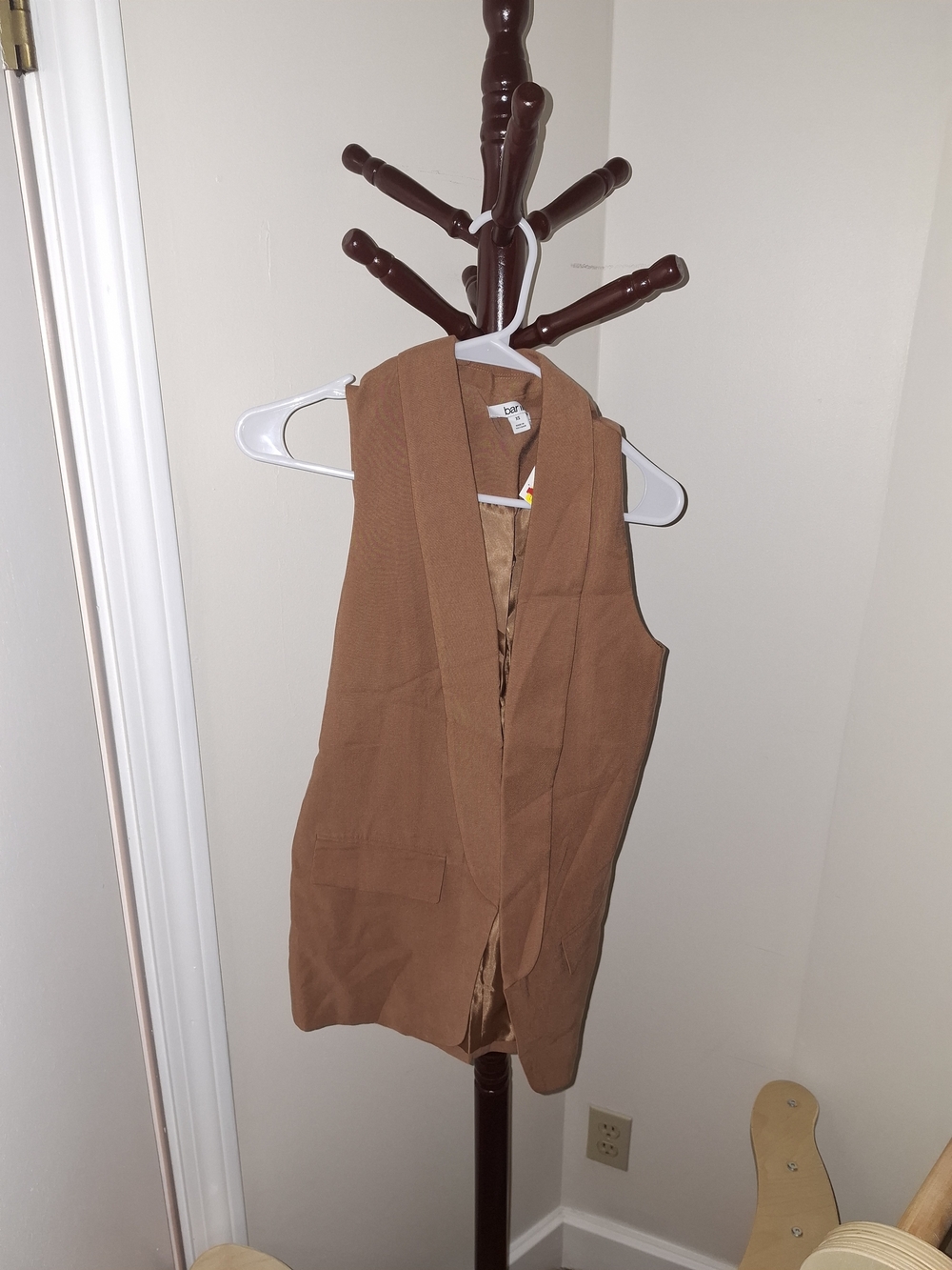 NEW Sleeveless Brown Vest Jacket BAR 3